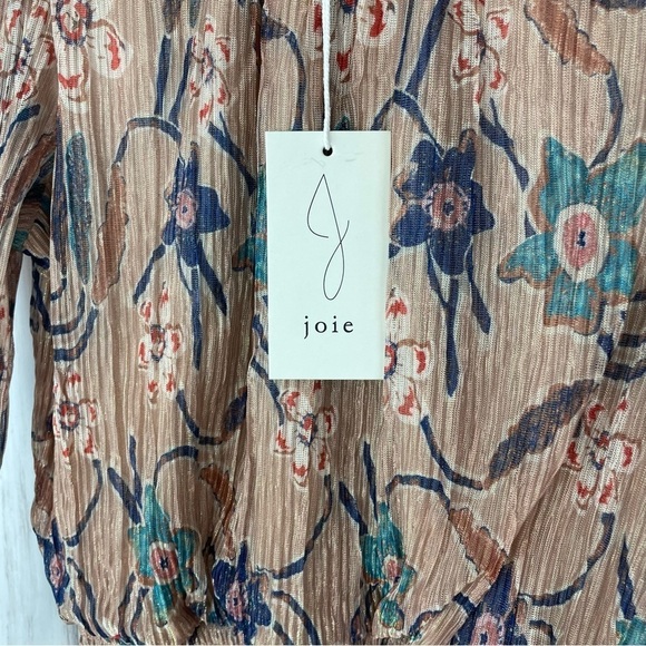Joie NWT sparkle floral long sleeve top Large - Picture 2 of 5